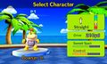 Character select screen with Bowser Jr.