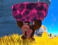 Donkey Kong holding a Boom Bomb