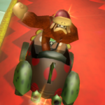 Donkey Kong performing a Trick in Mario Kart Wii