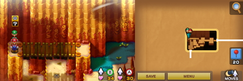 Block 33 in Hoohoo Mountain of Mario & Luigi: Superstar Saga + Bowser's Minions.