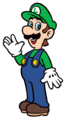Luigi waving