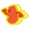 A sticker from Mario Kart World