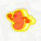 A sticker in Mario Kart World
