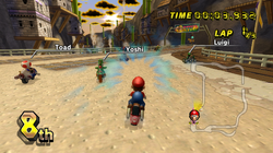 Wario's Gold Mine from Mario Kart Wii