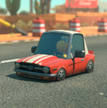 A car with the Dash logo