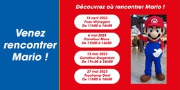 Dates, locations, and times for the 2023 events in Belgium (French)