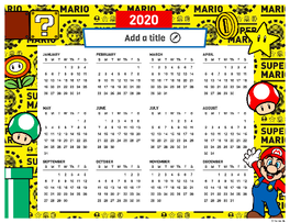 Mushroom Kingdom 2020 Calendar Creator Random 2.png