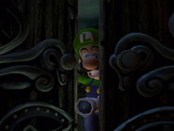 The banner image for Luigi's Mansion on Nintendo Music.
