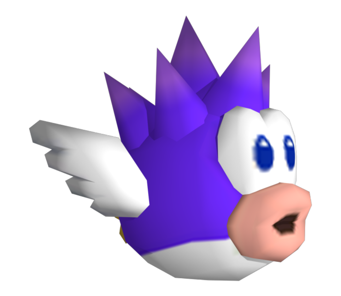 File:NSMBW Spiny Cheep Cheep's model.png
