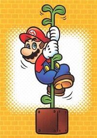 Mario line drawing card from the Super Mario Trading Card Collection