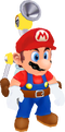 Model of Mario and FLUDD from Super Mario Sunshine.