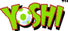 Sprite of the in-game North American logo of Yoshi from the NES version of the game.