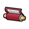 The icon for the Cluck-A-Pop prize "Red Scroll".
