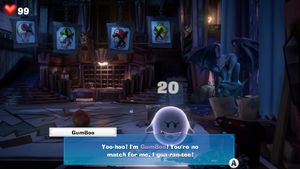 Gumboo, a Boo from Luigi's Mansion 3.