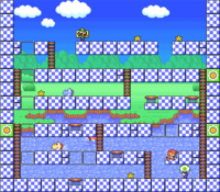 Level 2-10 map in the game Mario & Wario.