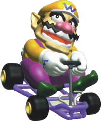 Wario in Mario Kart 64