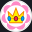 Baby Peach's emblem in Mario Kart Arcade GP DX.