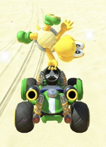 Koopa Troopa performing a trick.