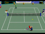 Open Court in the game Mario Tennis (Nintendo 64).