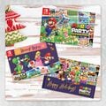 Mario Party Superstars holiday greeting cards