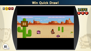 Screenshot of NES Remix 2 showing a sighting of Luigi
