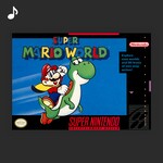 Cover image for the Top tracks playlist for Super Mario World on Nintendo Music.