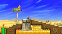 Thumbnail of Stone-Eye Desert Dash in New Super Mario Bros. U