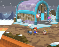 A Bob-omb in the southwest of the east scene in Fahr Outpost.