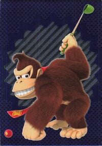 Donkey Kong sport card from the Super Mario Trading Card Collection