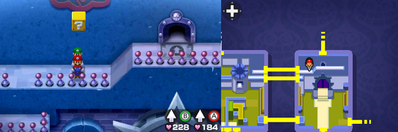 15th block in Peach's Castle of Mario & Luigi: Bowser's Inside Story + Bowser Jr.'s Journey.