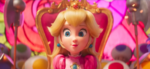 Peach being crowned the princess of the Mushroom Kingdom