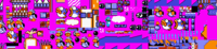 Sprite sheet featuring Boss Bass and a Bullet Bill-sized version of Torpedo Ted.