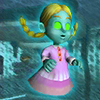 The gold frame of Sue Pea in Luigi's Mansion for the Nintendo 3DS.
