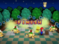 Mario finishes Swing 'n' Swipe.