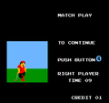 Continue screen (2P Match Play)
