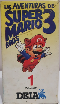 Cover of the Las aventuras de Super Mario Bros. 3: Volumen 1 DEIA VHS