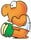 Artwork of an unshelled Koopa from Super Mario World.