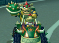 Bowser holds a Bowser's Shell.