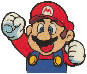 Mario in Club Nintendo Classic.