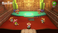 The dance room in the Sand Kingdom in Super Mario Odyssey