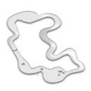 Map of <small>GCN</small> Sherbet Land in Mario Kart 8 Deluxe.