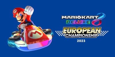 Artwork for the Mario Kart 8 Deluxe European Championship 2023 from the event's official announcement