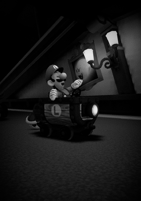 DS Luigi's Mansion: Luigi in the Clanky Kart