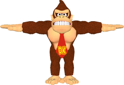 Donkey Kong's model from Mario Party 4.