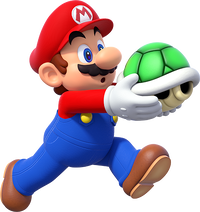 Mario Holding Shell Remake.png