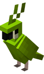 A parrot from Minecraft