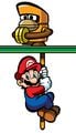 Mario hanging from a Monchee