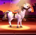 The horse as she appears at the start of the level
