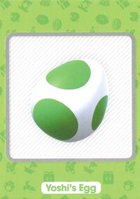 Yoshi's Egg item card from the Super Mario Trading Card Collection