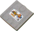 Nintendo 64DD cartridge of the game, shown at a press conference